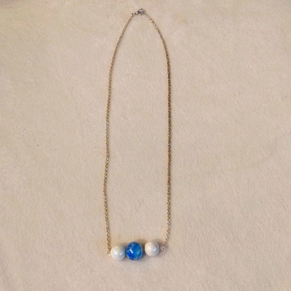 Rin's Unique Boutique - Handmade - Beaded Chain Necklace